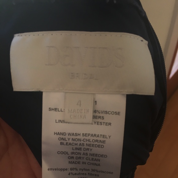 Navy Blue Prom Dress - Picture 4 of 5